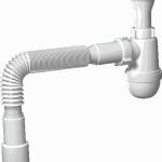 Сифон 1.1/4"*40 литой выпуск с гибк. трубой 40*40/50 АНИ пласт C2015 32156