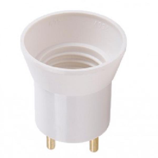 Переходник вилка-патрон E27 Белый Ecola APU27WEAY