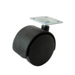 Колесная опора с площадкой d=40, 38х38х1,2мм 10191