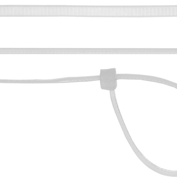 Кабельные стяжки белые ХС-Б, 4.8 x 350 мм, 100 шт,нейлоновые, СИБИН 3786-48-350