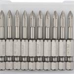 Биты PH1х50мм "X-DRIVE" торсионные кованые,  KRAFTOOL 26121-1-50-10