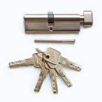 Цилиндровый механизм 100 (50х50В) ключ/вертушка, никель, CBR-1, DORMA  7572