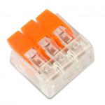 Клеммная колодка с рычагом 3 х (0,14-4,0мм2) СМК-221-413 тип WAGO SmartBuy  SBE-ccwcc-3