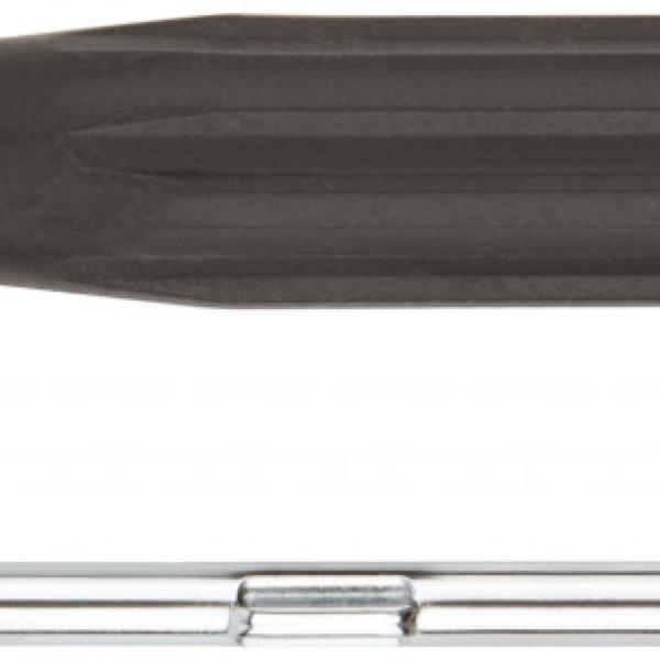 Отвертка 6x70 мм ph2/sl6 с переставным жалом, crv сталь, черная пластиковая ручка 56208