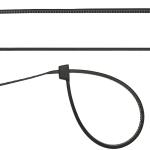 Кабельные стяжки черные ХС-Ч, 7.5 x 240 мм, 100 шт,нейлоновые, СИБИН 3788-75-240