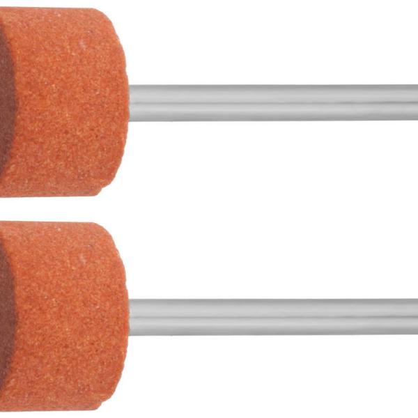 Круг d 15,0x10,0х3,2мм, P 120 L 45мм, 2шт,абразивный шлифовальный на шпильке/ЗУБР/35910